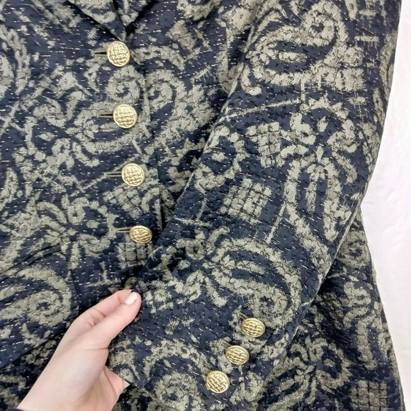 Vtg Escada Margaretha Ley Baroque Paisley Bazer - Picture 3 of 8